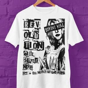 Bikini Kill Punk Rock T Shirt, Bikini Kill Revolution Girl Style Shirt